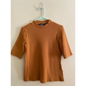 Maeve by Anthropologie Mustard Yellow Knit Top